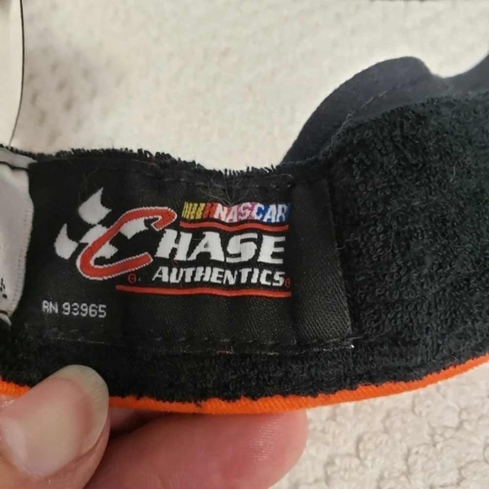 Nascar Racing Visor Stewart #20 Black Orange New‎ Adjustable